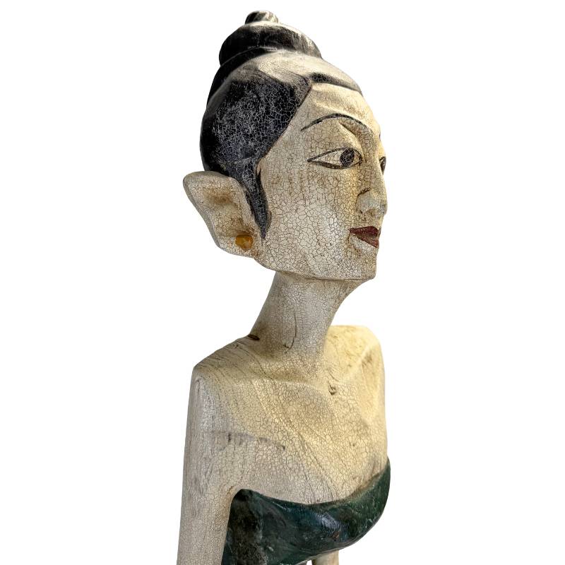 Indonesisch erfgoed verbeeld in een hoogwaardig sculpturaal paar.