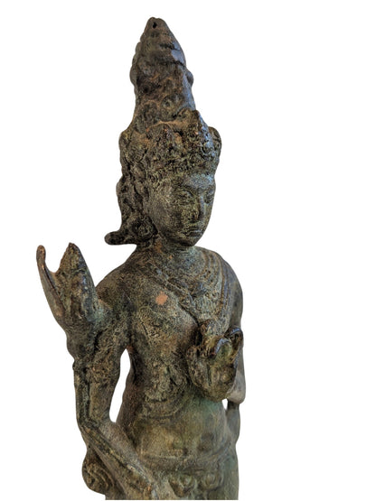 Elegant proportions of the standing Indonesian deity