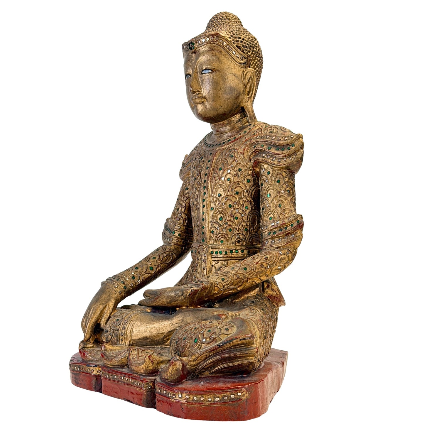 Jambupati Buddha in bhumisparsha mudra, front three-quarter view