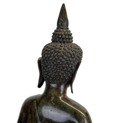 Second close view of the head and coiffure of the Javanese Majapahit-revival Buddha