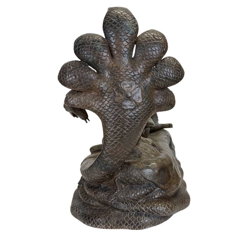 Cambodjaanse stijl messing sculptuur Vishnu en Lakshmi
