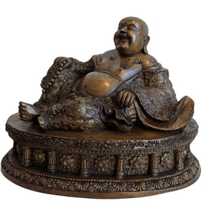 Lachende Boeddha (Budai) in brons – gelukssymbool lot 141