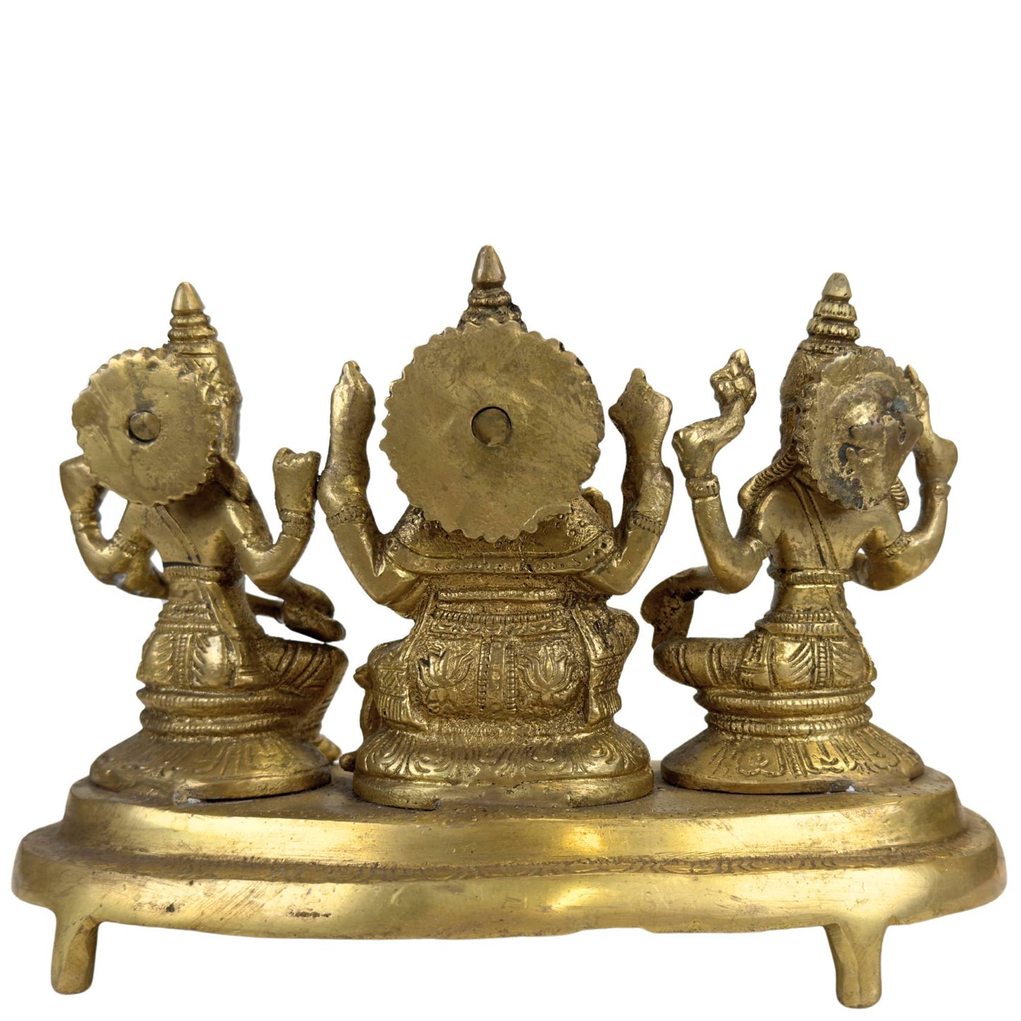 Lakshmi godin van voorspoed geluk en overvloed op Indiaas altaarbeeld