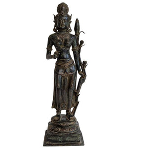 Lakshmi (Sri Devi) – Zuid-Indiaas bronzen godinnenbeeld, 17e eeuw