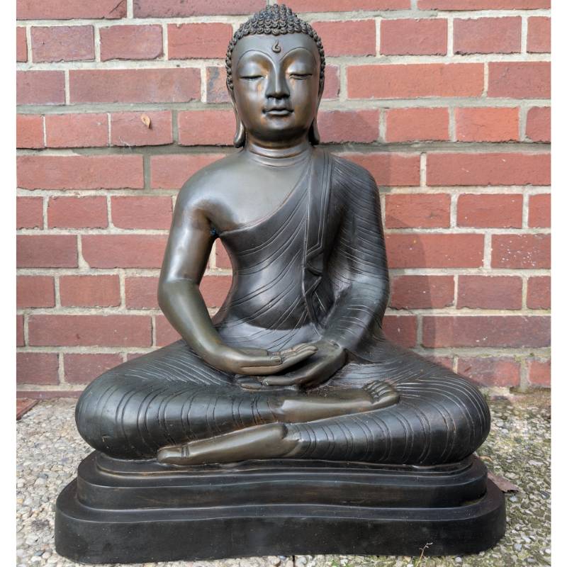 Mid-to-late 20th-century Thai gilt bronze meditation Buddha