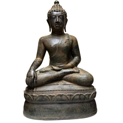 Large Thai Sukhothai-Style Buddha – Bronze, 70 cm – front view