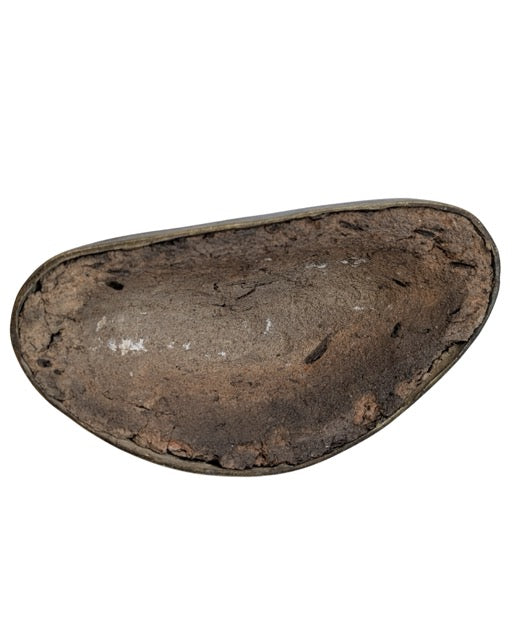 Earth-touching right hand of the seated bronze Buddha