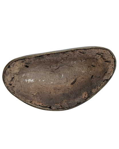 Earth-touching right hand of the seated bronze Buddha