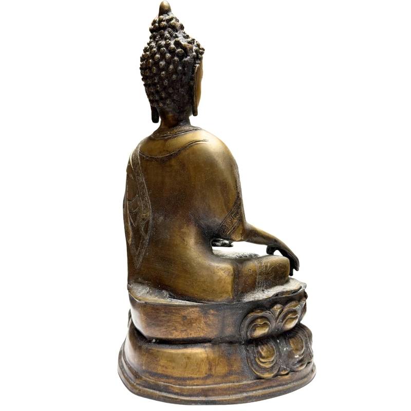 Nepalese Buddha in Bhumisparsha Mudra with bowl in the left hand