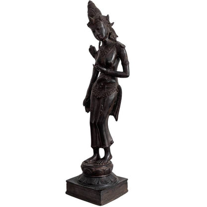 Full standing Khmer bronze Tara figure