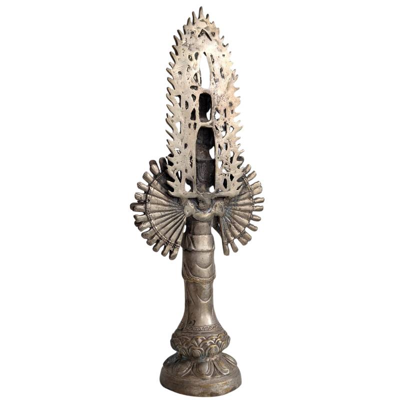 Late Qing Thousand-Armed Guanyin with flame-shaped aureole