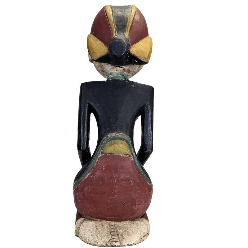 Monumentale Javaanse huwelijksbeelden met een hoogte van 51 cm.