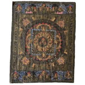 Mandala Thangka Doek – Ritueel Beschermend Meditatiebeeld, Nepal – lot 340