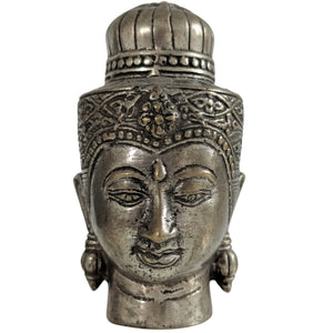 Massief Bronzen Boeddha Hoofd
