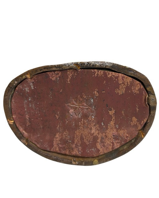 Mid-20th-century Tara bronze with natural patina and gilt accents
