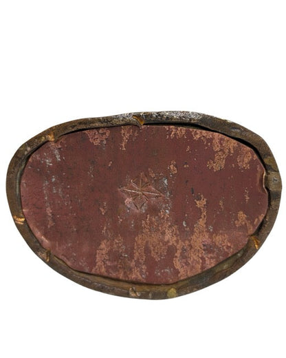 Mid-20th-century Tara bronze with natural patina and gilt accents