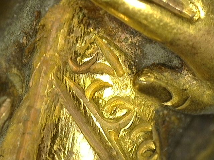 Traditional Himalayan Green Tara bodhisattva in bronze