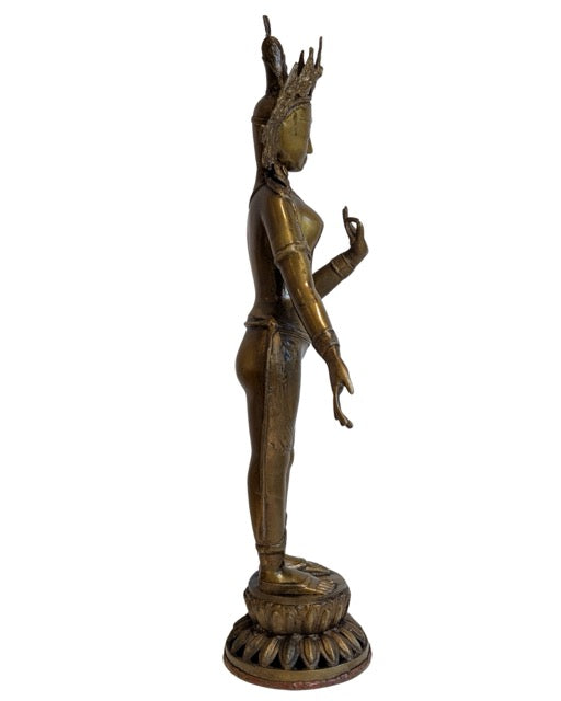 Standing Tara with graceful posture and ornate detailing