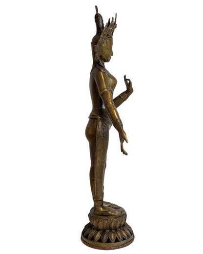 Standing Tara with graceful posture and ornate detailing