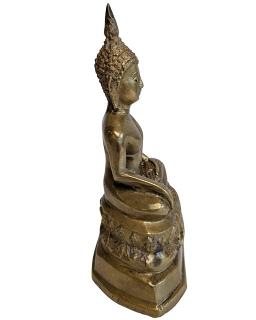 Seated Thai Buddha with the right hand touching the earth