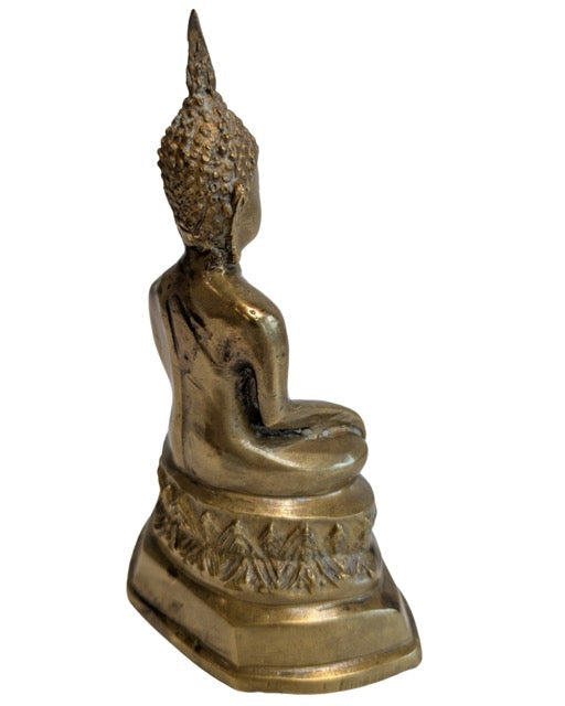 Base of the mid-20th-century Thai gilt bronze Buddha
