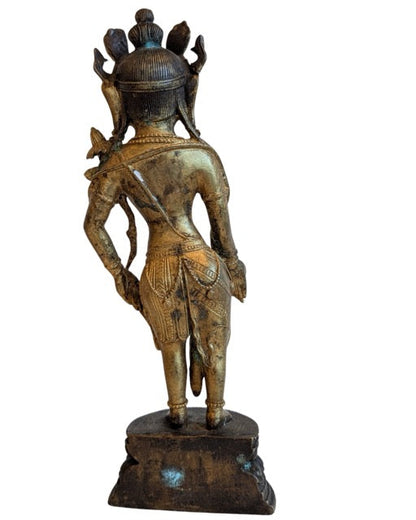 Cast base of the standing Tibetan Avalokiteshvara