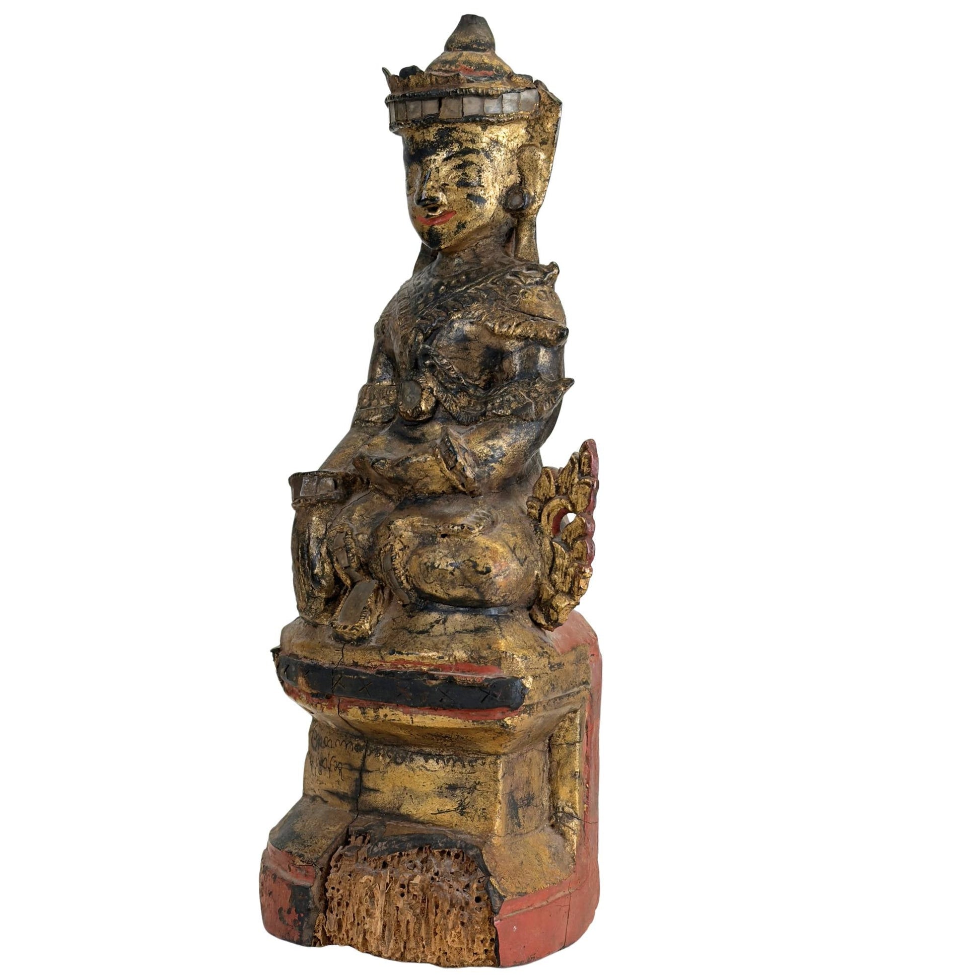 Antieke Myanmar Nat beschermgeest van hout