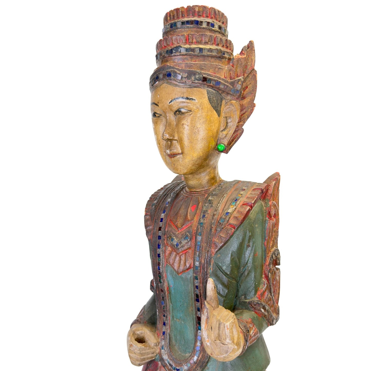 Tempelfiguur uit Myanmar als spirituele beschermer van huis en ruimte