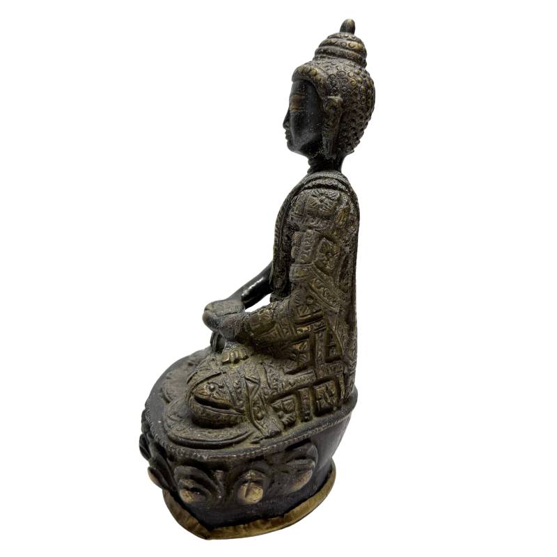 Opposite side view of Nepalese Buddha in Dhyana Mudra
