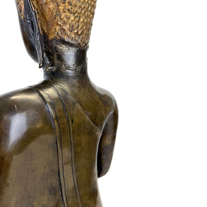 Northern Thai bronze Buddha, circa 1480–1520, right three-quarter view