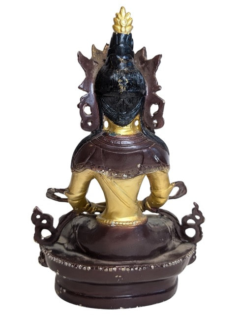 Jewellery adorning the seated bronze goddess