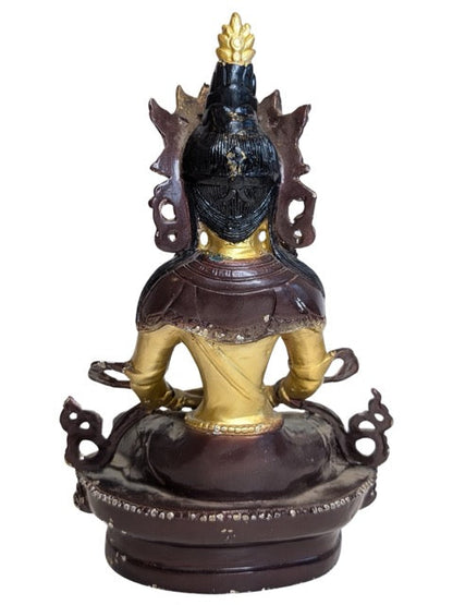 Jewellery adorning the seated bronze goddess