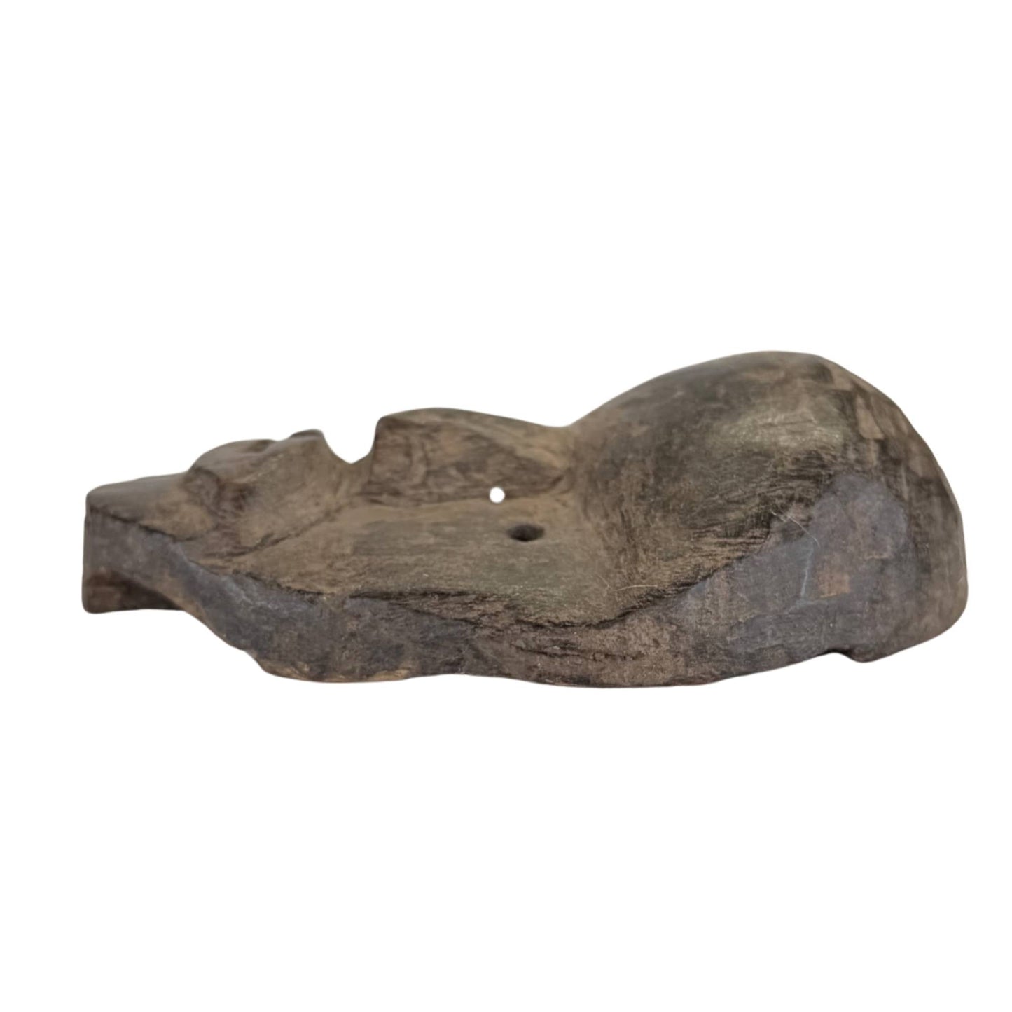 Oud Afrikaans volkskunst masker met ruwe handmatige afwerking