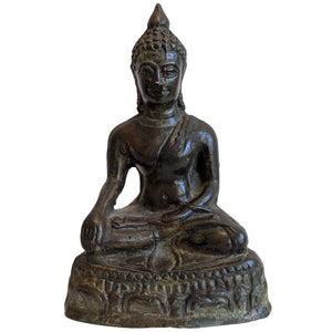 Oud Devotioneel Boeddhabeeld Brons, Zuidoost-Azië – lot 149