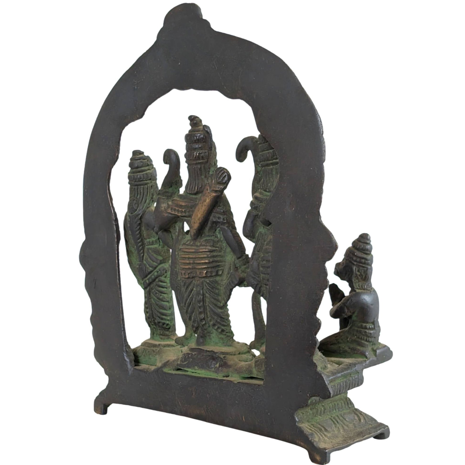 Religieus Indiaas antiek brons beeld voor huisaltaar of tempel