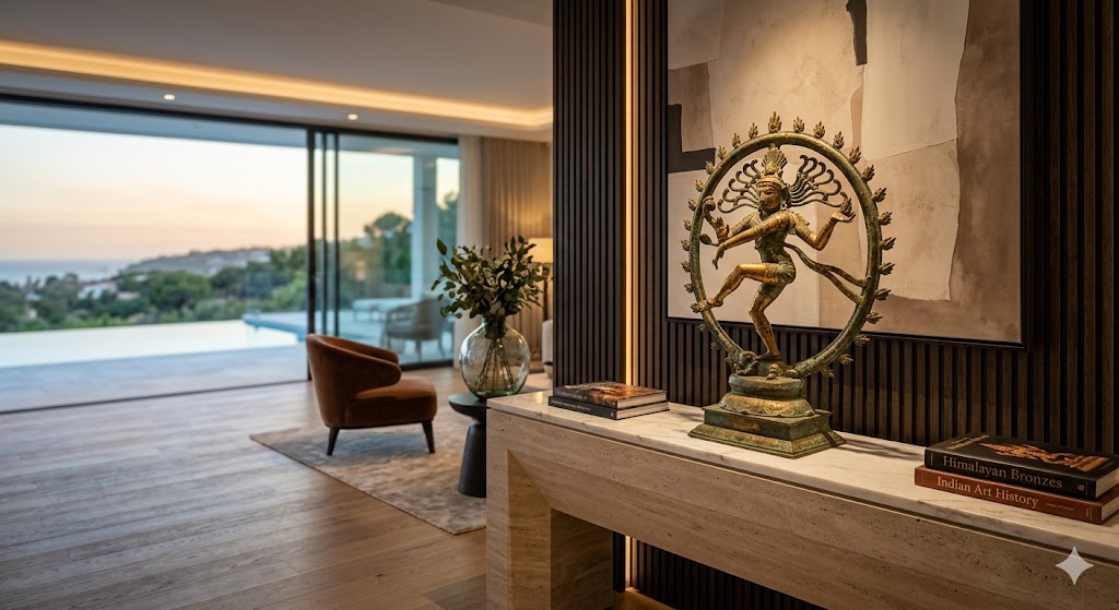 shiva nataraja bronzen beeld dynamische houding kosmische dans