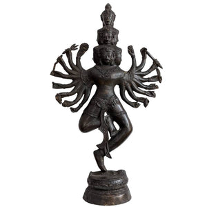 Shiva Nataraja – groot bronzen dansend beeld in Thaise / Khmer stijl – lot 129