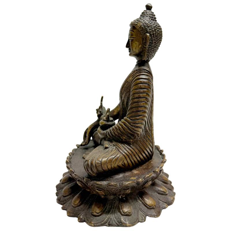 Sino Tibetaanse bronzen Boeddha sculptuur
