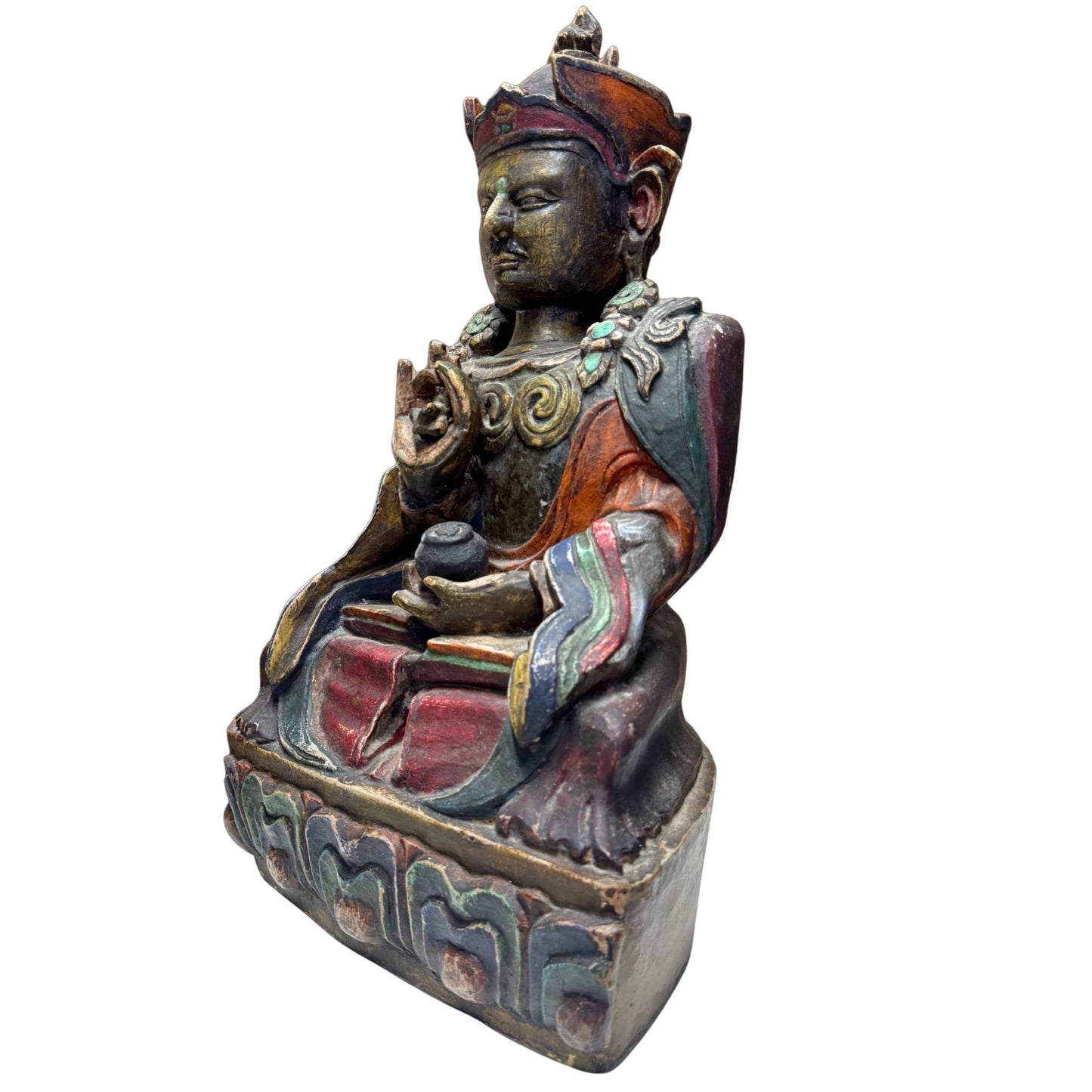 Sino-Tibetaans houtsnijwerk Karma Pakshi investment grade
