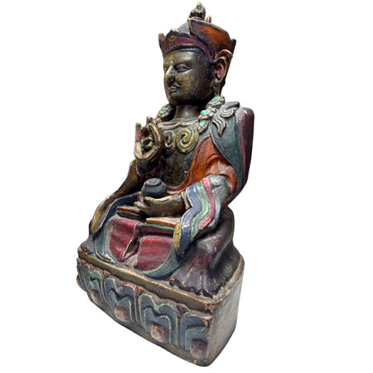 Sino-Tibetaans houtsnijwerk Karma Pakshi investment grade
