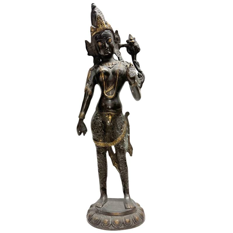 Standing Tara – Bronze, Himalayan Style, 42 cm – front view