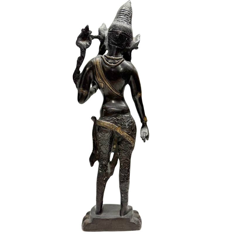 Standing Tara – Bronze, Himalayan Style, 42 cm – rear view