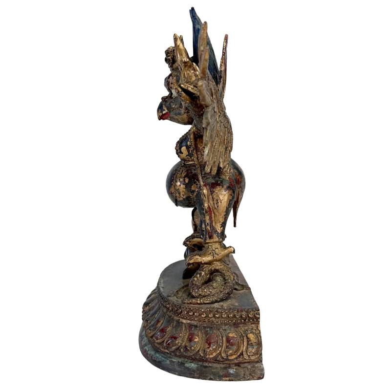 Tantrisch Garuda beeld in brons als beschermfiguur