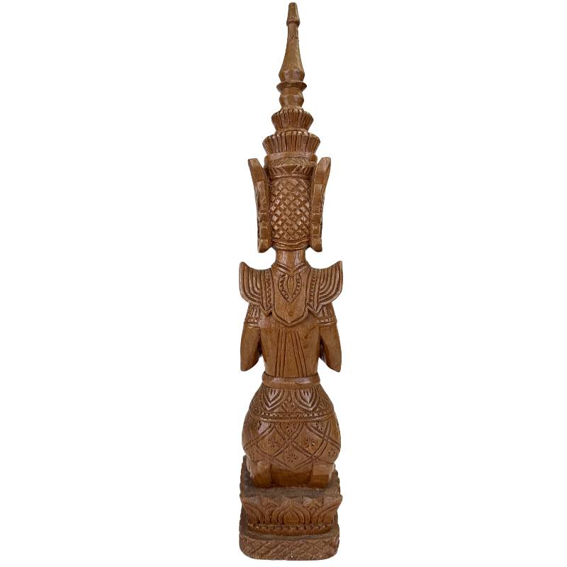 Tempelwachters set uit Thailand hout met originele afwerking resten