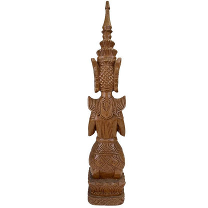 Tempelwachters set uit Thailand hout met originele afwerking resten