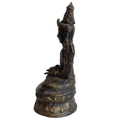 Left profile of the compact Thai Avalokiteshvara statue