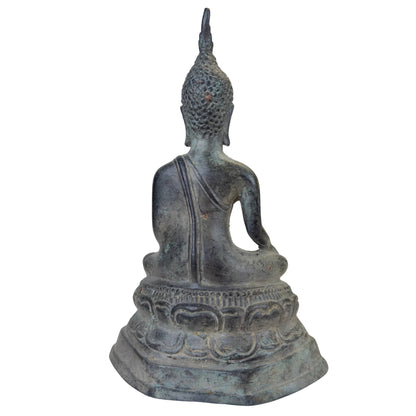 Thai Sukhothai-Style Buddha – Bronze, 23.5 cm – rear view