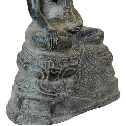 Thai Sukhothai-Style Buddha – Bronze, 23.5 cm – close view of the lower section