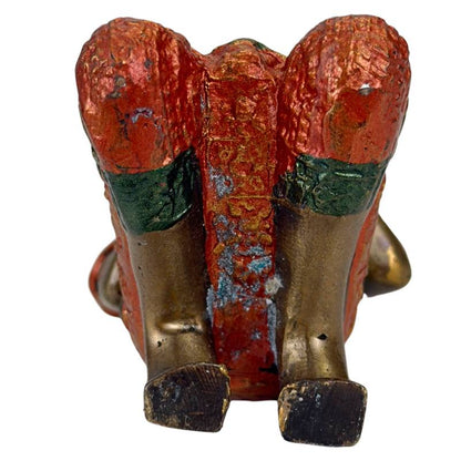 Thai Thepanom Temple Guardian – Gilt & Polychrome, 14 cm – underside and base view