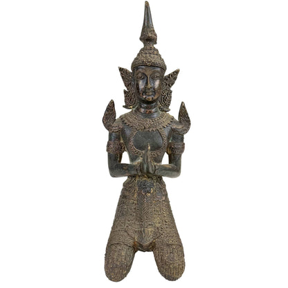 Thai Theppanom Temple Guardian – Bronze, 21.7 cm – front view
